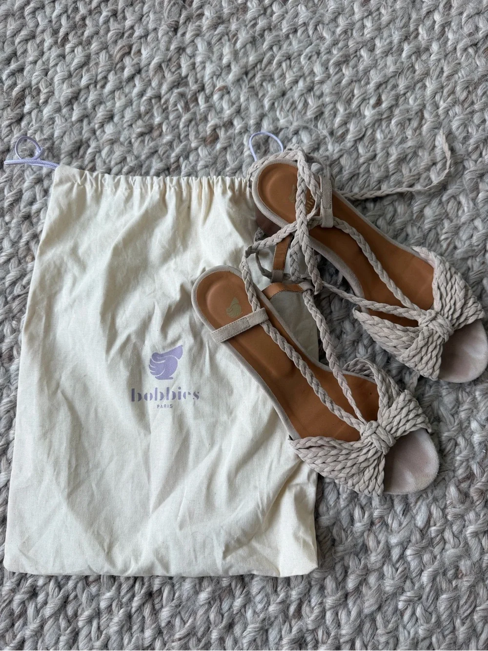 Bobbies Heel sandals Beige
